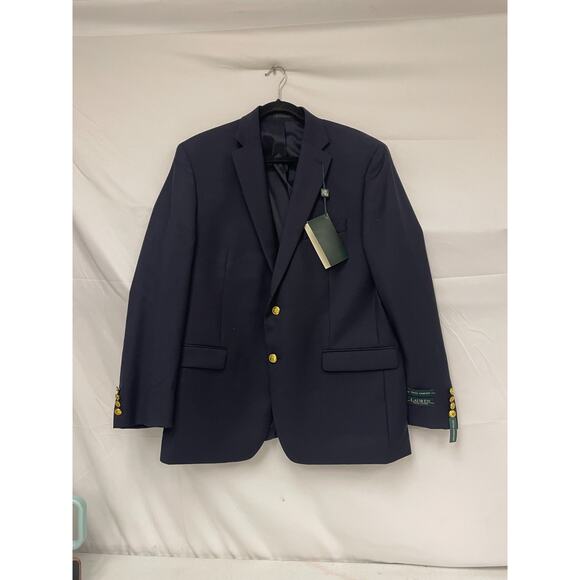 Ralph Lauren Men's Sz 43 Reg Navy Wool Blazer Sport Coat 2-Button Jacket NWT - Picture 1 of 12